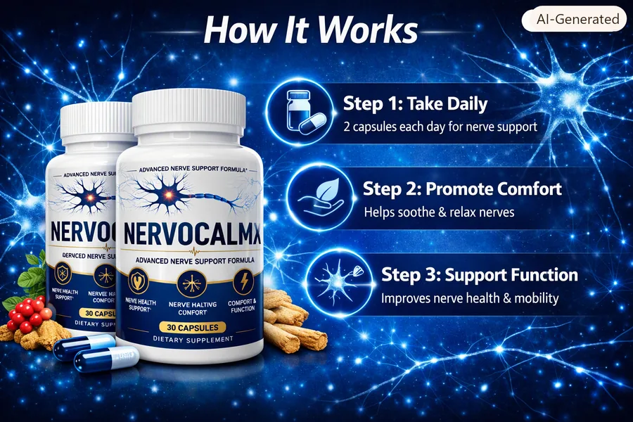 How NervoCalmX supports calm, nourish and steady nerve wellness
