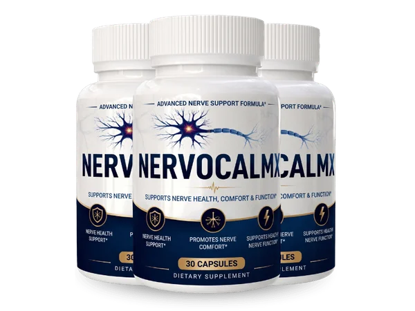 NervoCalmX daily nerve wellness capsule three bottle pack